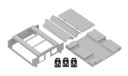 RS PRO DIN Rail Enclosure Enclosure Type, 89.2 x 89.2 x 32mm, ABS DIN Rail Enclosure [0]; 336-913
