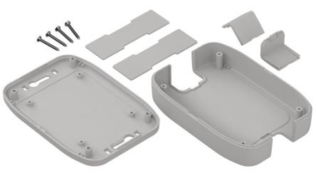 RS PRO Light Grey ABS General Purpose Enclosure, 135 x 95 x 33mm [0]; 336-941
