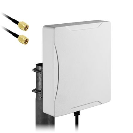 Siretta OSCAR66/5M/SMAM/S/LL/33 Panel Multiband Antenna with SMA Male Connector, 2G (GSM/GPRS), 3G (UTMS), 4G (LTE), 5G [OSCAR66/5M/SMAM/S/LL/33]; 337-029
