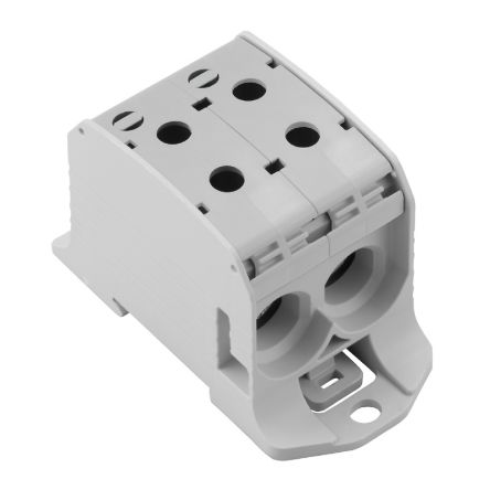 Weidmüller 2502700000 WPD Series Light Grey, 10 → 95mm², 1-Level, Screw Termination, ATEX, IECEx [2502700000]; 337-042