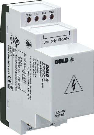 Dold Coupling Device, DPDT, 400 → 1500V ac/dc, DIN Rail [RL5898/61]; 339-001