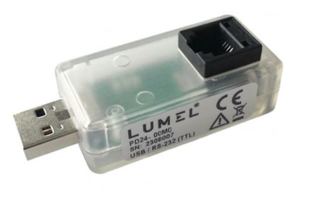 Lumel USB Male to RJ12 Female Interface Adapter [PD24 00M0]; 339-196