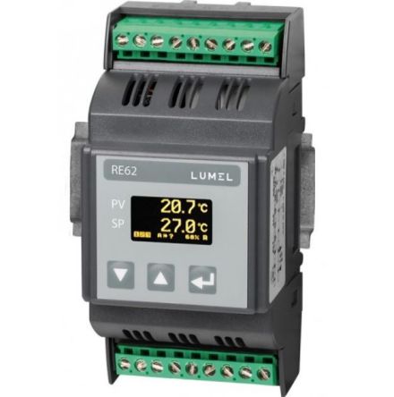 Lumel RE62 DIN Rail Controller, 3 Output, 22 → 60 V dc Supply Voltage [RE62 21100M0]; 339-198