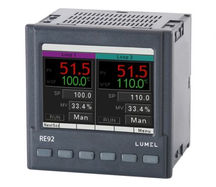 Lumel RE92 Panel Mount Controller, 96 x 96 x 100mm, 6 Output, 83 → 253 V ac/dc Supply Voltage [RE92 1111100M0]; 339-199