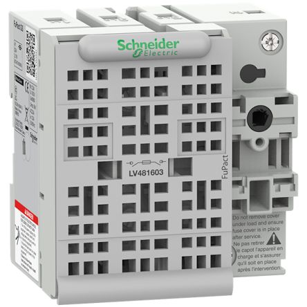 Schneider Electric Fuse Switch Disconnector, 3 Pole, 32A Max Current, 80kA Fuse Current [LV481603]; 339-290
