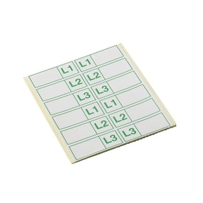 Schneider Electric Green/White Adhesive Multipurpose Label Sheet, Pack of 1EA [SEA9BNWL]; 339-821