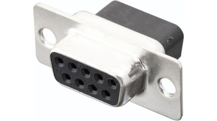 Encitech Connectors 3303 9 Way Screw Mount Solder D-sub Connector Socket, with Screw [3303-0100-11]; 339-853
