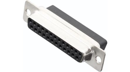 Encitech Connectors 3303 25 Way Screw Mount Solder D-sub Connector Socket, with Screw [3303-0100-13]; 339-855