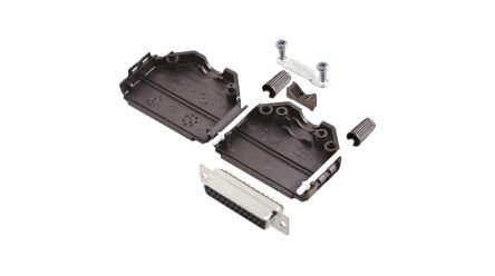 Encitech Connectors 6355 Series Polyamid D Sub Backshell, 25 Way [6355-0001-13]; 339-903