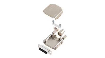 Encitech Connectors 6355 Series Plastic D Sub Backshell, 15 Way [6355-0004-12]; 339-914