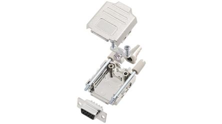 Encitech Connectors 6355 Series Plastic D Sub Backshell, 9 Way [6355-0004-31]; 339-915