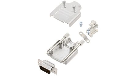 Encitech Connectors, 6355 Series D Sub Hoods For Use With For Cable [6355-0005-01]; 339-916
