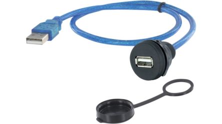 Encitech Connectors USB 2.0, Male USB A to , 0.5m [1310-1018-01]; 340-016