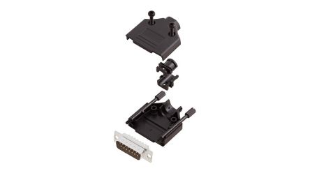 Encitech Connectors, 6355 Series D Sub Hoods For Use With For Cable [6355-0032-02]; 340-078