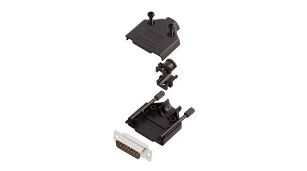Encitech Connectors, 6355 Series D Sub Hoods For Use With For Cable [6355-0033-02]; 340-082