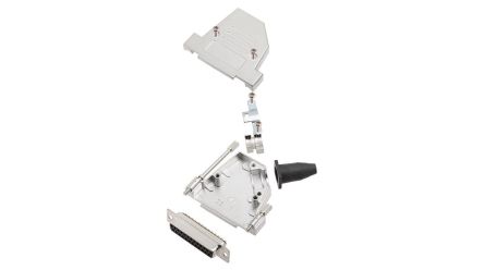 Encitech Connectors 6355 Series Zinc Side Entry D Sub Backshell, 25 Way [6355-0042-13]; 340-094