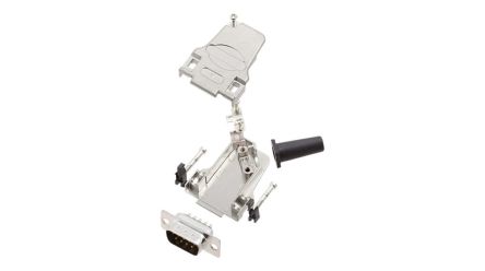 Encitech Connectors 6355 9 Way Side Entry Cable Mount Solder D-sub Connector Plug [6355-0046-01]; 340-107