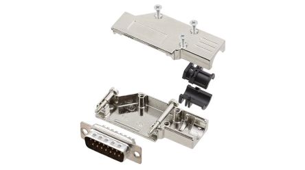 Encitech Connectors, 6355 Series D Sub Hoods For Use With For Cable [6355-0065-22]; 340-122