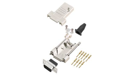 Encitech Connectors, 6355 Series D Sub Hoods For Use With For Cable [6355-0069-01]; 340-124