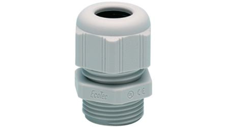 Hummel HSK-K Series Series Grey Polyamide Cable Gland, M16 Thread, 4mm min., 8mm max., IP68 [LCM 16 G]; 340-144