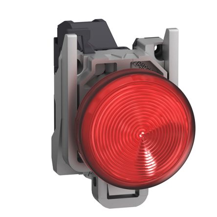 Schneider Electric, Harmony, Fixed Red LED Pilot Light, 22mm Cutout, IP65, Round, 254V [XB4BVBM4GEX]; 340-740