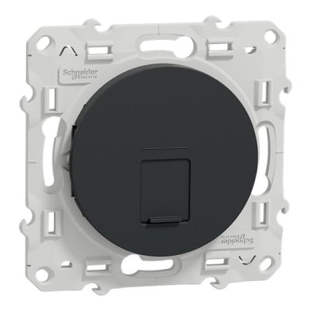 Schneider Electric Odace 2011 Series Socket RJ45 Connector, Flush Mount Straight 1 Port [S540400]; 340-762
