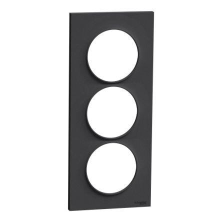 Schneider Electric Anthracite 3 Gang Cover Plate [S540716]; 340-766