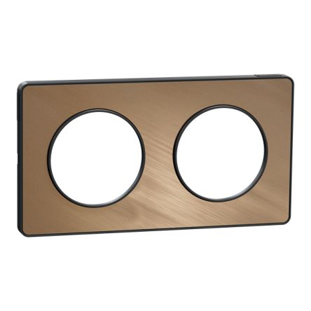 Schneider Electric Anthracite 2 Gang Cover Plate [S540804L]; 340-770