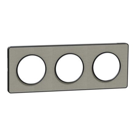 Schneider Electric Grey 3 Gang Cover Plate [S540806KG]; 340-773