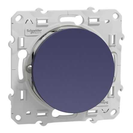 Schneider Electric Blue Push Button Light Switch, 1 Gang, Odace 2011 [S550276]; 340-781