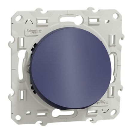 Screw Terminal Blue Wall Plate Module, Flush Mount [S550662]; 340-788