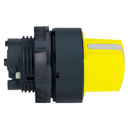 Schneider Electric Harmony Series 3 Position Selector Switch Head, 22mm Cutout, Yellow Handle [ZB5AD305]; 340-855