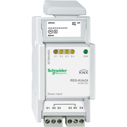 Schneider Electric KNX Series Terminal Element for Use with PLC, Binary, 24 V [MTN644892]; 340-909