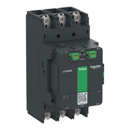 Schneider Electric TeSys TeSyS G Contactor, 130 V Coil, 3P-Pole, 700 A, 355 kW, 3NO, 1 kV [LC1G500EHEA]; 340-966