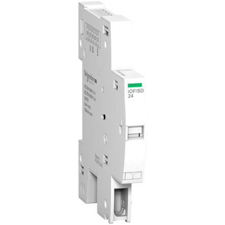 Schneider Electric Auxiliary Contact, 1 C/O, Clip On, Acti9 Acti9 Auxiliaires [A9A19804]; 340-978