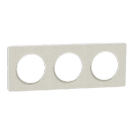 Schneider Electric White 3 Gang Cover Plate [S520806KW]; 341-057