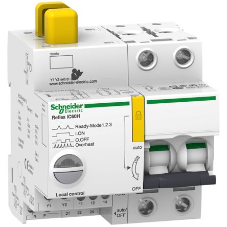 Schneider Electric Acti9 Acti9 Reflex MCB, 2P, 16A Curve D, 230V AC, 48V DC, 30 kA Breaking Capacity [A9C66216]; 341-103