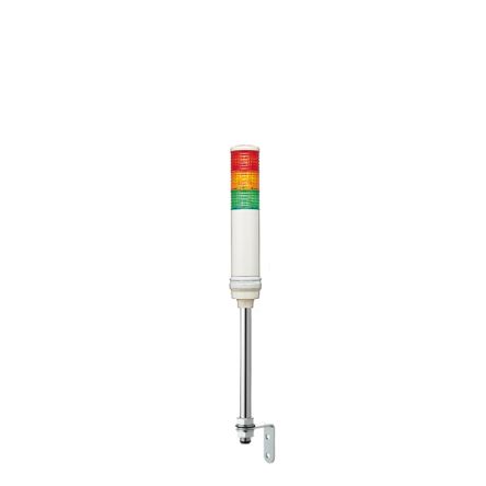 Schneider Electric Harmony Series Green, Orange, Red Buzzer Signal Tower, 3 Lights, 100 → 240 V, Tube-mounted [XVC6M35S]; 341-186