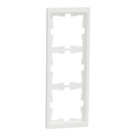 Schneider Electric White 3 Gang Frame [MTN4030-6537]; 341-327