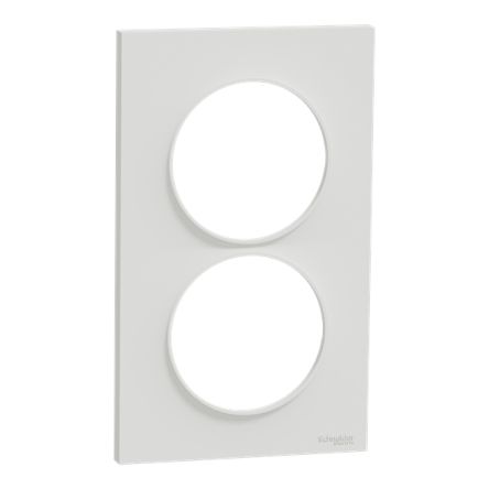 Schneider Electric White 2 Gang Cover Plate [S520714]; 341-369