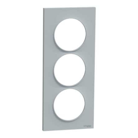 Schneider Electric Grey 3 Gang Cover Plate [S520716B1]; 341-371