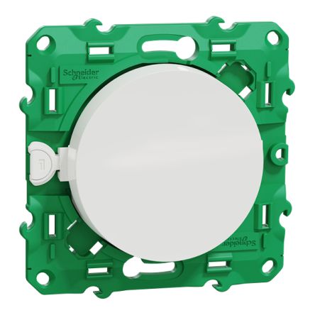 Schneider Electric White Rocker Light Switch, 1 Way, 1 Gang, Odace 2011 [S520104]; 341-394