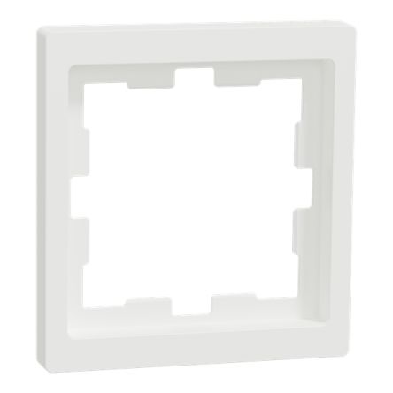 Schneider Electric White 1 Gang Frame [MTN4010-6537]; 341-414