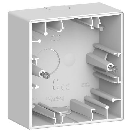 Schneider Electric D-Life White ABS Back Boxes,  Surface Mount, 1 Gangs [MTN4014-6535]; 341-416