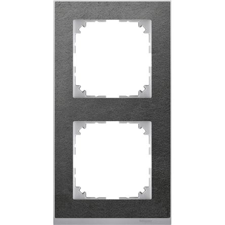 Schneider Electric White 2 Gang Frame [MTN4020-3669]; 341-417