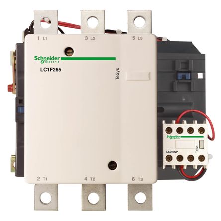 Schneider Electric TeSys LC1F Contactor, 110 V Coil, 250 W, 440 V [LC1FG265R7]; 341-457
