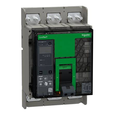 Schneider Electric, ComPacT MCCB 3P 1kA, Breaking Capacity 30 kA, Fixed Mount [C100N35AFM]; 341-498