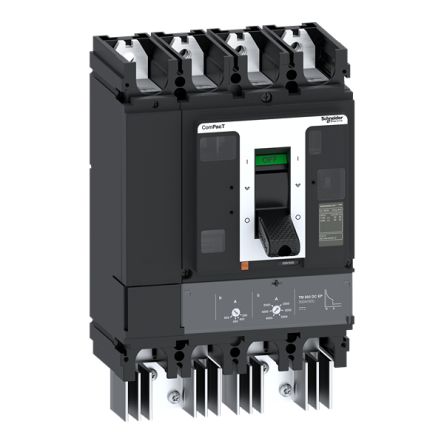 Schneider Electric, ComPacT MCCB 4P 570A, Breaking Capacity 50 kA, Fixed Mount [C50F4TM500D3]; 341-515