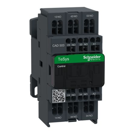 Schneider Electric TeSyS CA Control Relay 5NO, 10 A Contact Rating, 48 V, CAD503 [CAD503E7]; 341-527