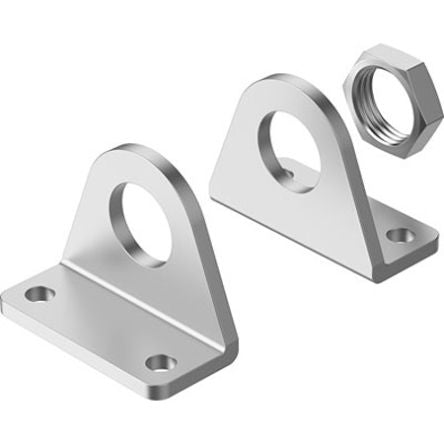 Festo Mounting Bracket HBN-S-20/25X2-F1A, For Use With Pneumatic Cylinder & Actuator [HBN-S-20/25X2-F1A]; 341-813